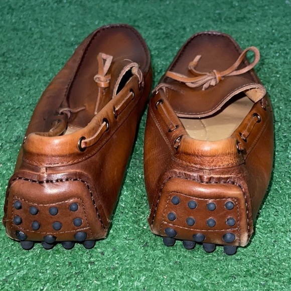 NWOB Saks Fifth Avenue Leather Driving  Loafers - Picture 7 of 9